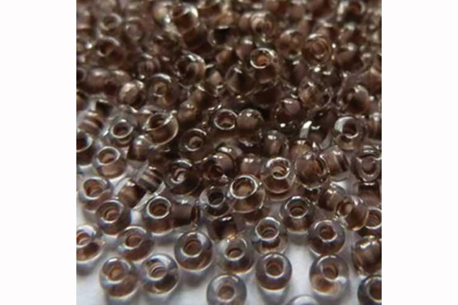 Бісер Preciosa 38318/1-5 №10 прозорий фарбована серединка какао 2,3 мм