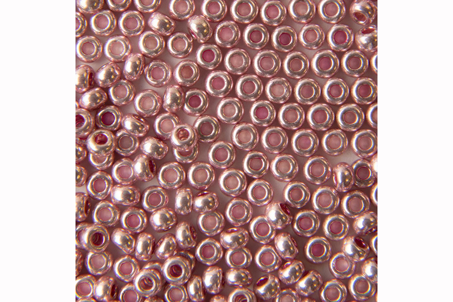 Бісер Preciosa 18192 №10 непрозорий сольгель рожевий 2,3 мм