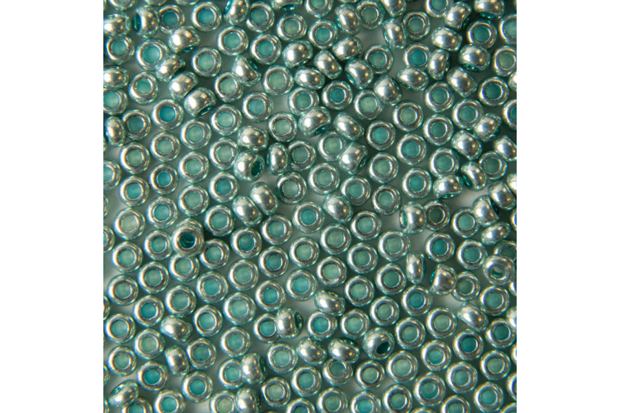 Бісер Preciosa 18134 №10 непрозорий сольгель бірюзовий 2,3 мм