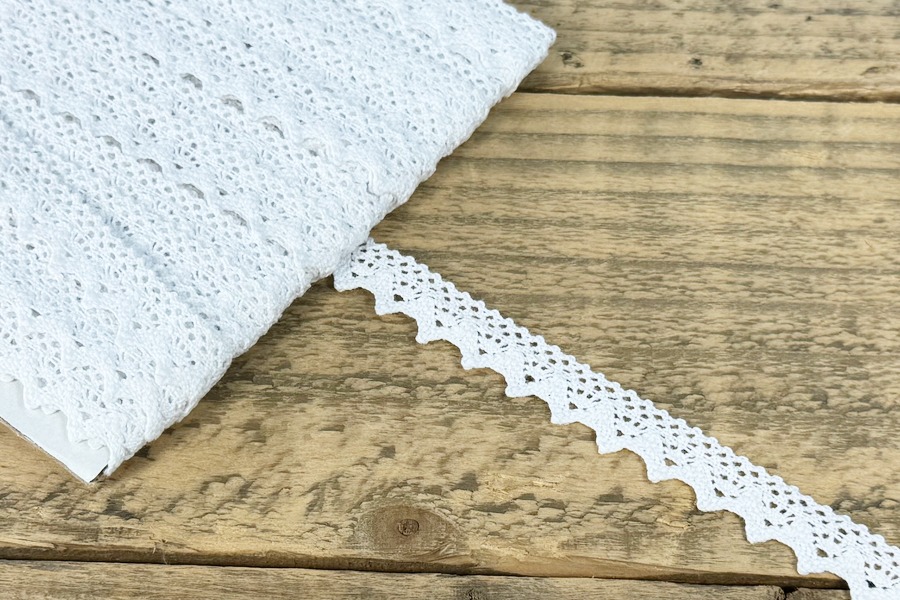 Мереживо бавовна 17 мм MH білий