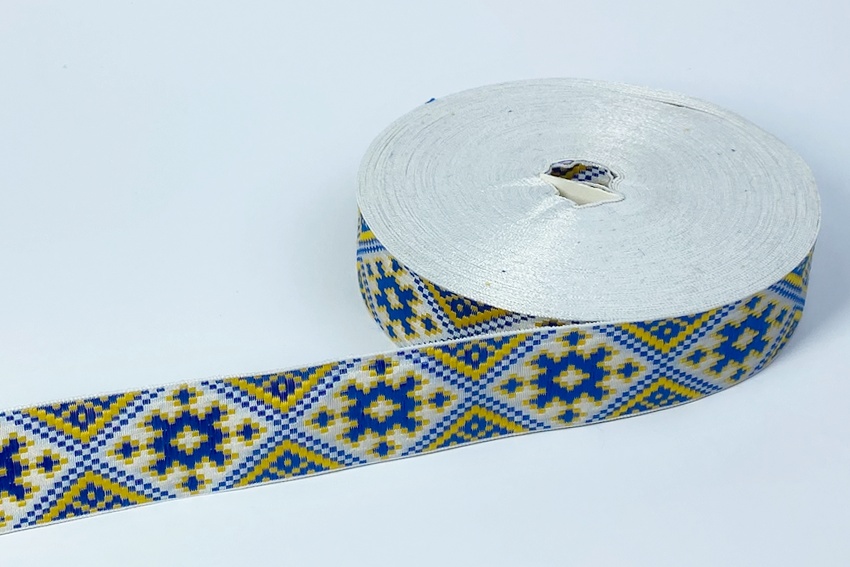 Тасьма 32 мм блакитний яскравий 2В151-82-1216/1369