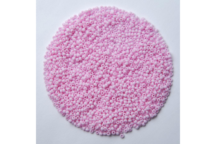 Бісер Preciosa 03292 №10 крейда кольоровий рожевий світлий 2,3 мм