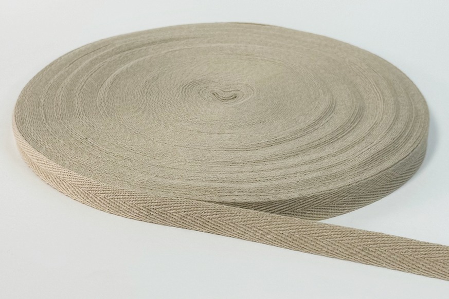 Стрічка кіперна 15 мм бежевий сірий світлий