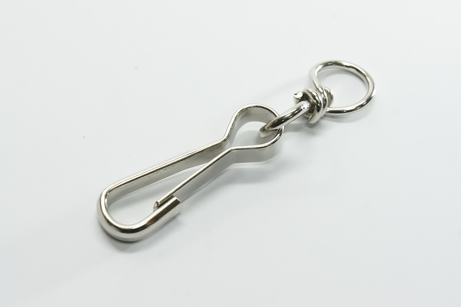 Карабін 50 мм з кільцем 10 мм Castiglioni простий, з кільцем нікель