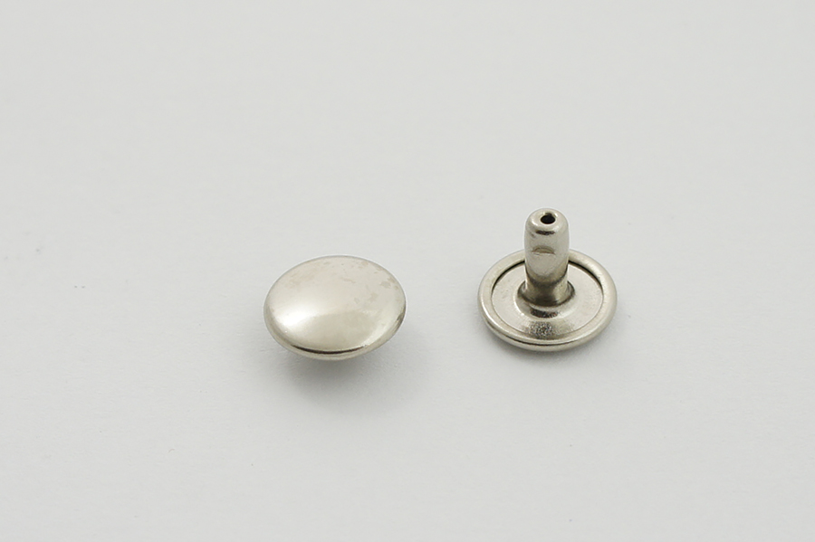 Заклепка 11 мм подвійна (хольнітен) Castiglioni нікель 216-nik