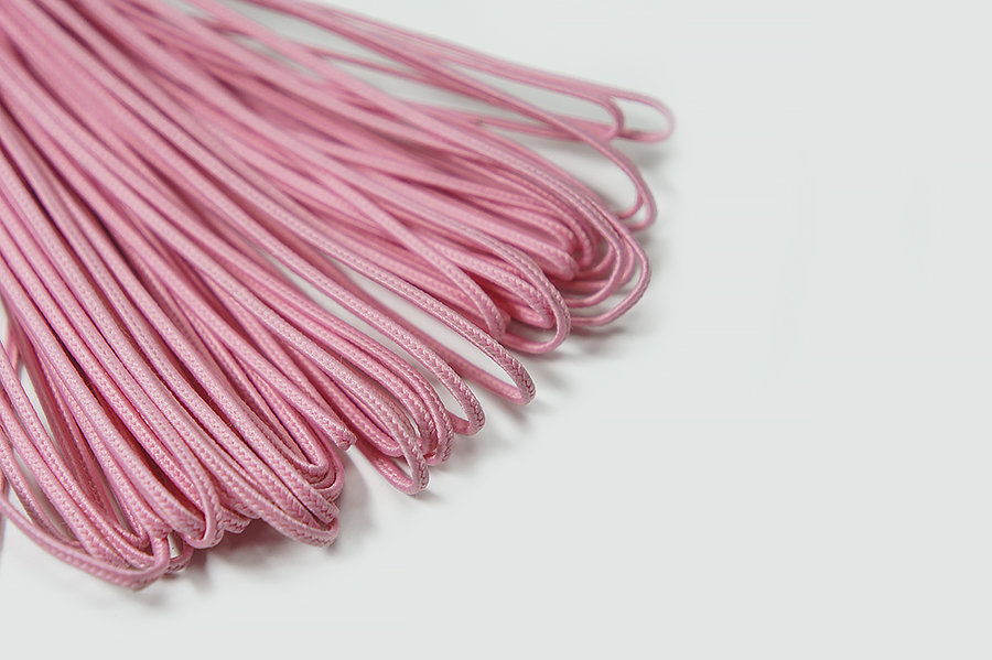 Шнур 2.5 мм сутажний Лента рожевий