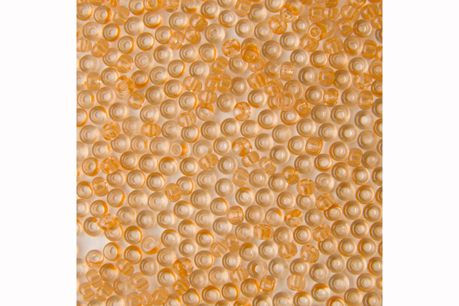 Бісер Preciosa 01184 №10 кришталь сольгель оранжевий світлий 2,3 мм