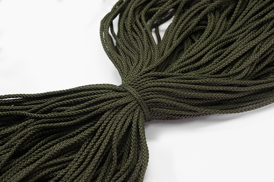 Шнур 4.0 мм для взуття 1-35 Лента болотний темний