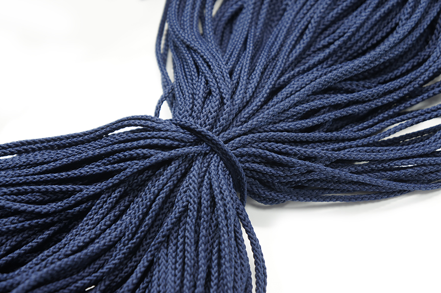 Шнур 4.0 мм для взуття 1-35 синій темний
