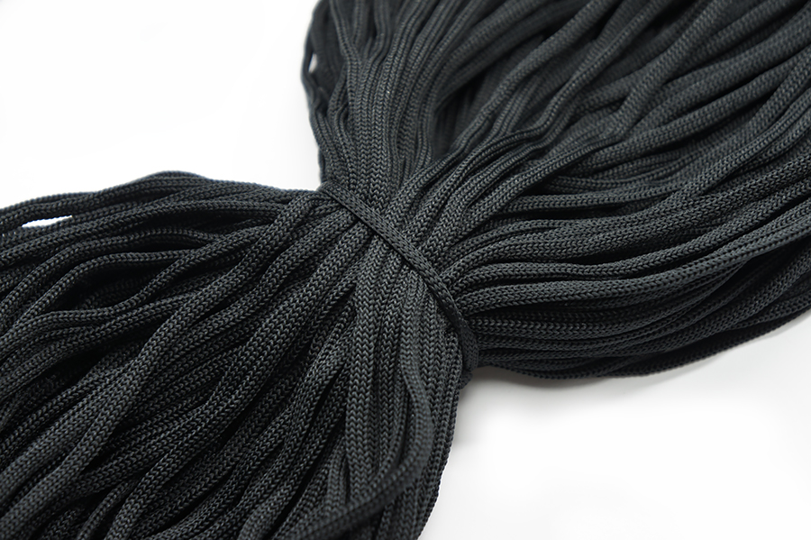 Шнур 5.0 мм для взуття 1-39 чорний
