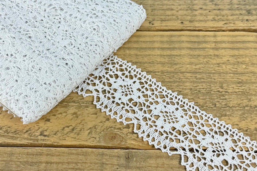 Мереживо бавовна 55 мм MH білий