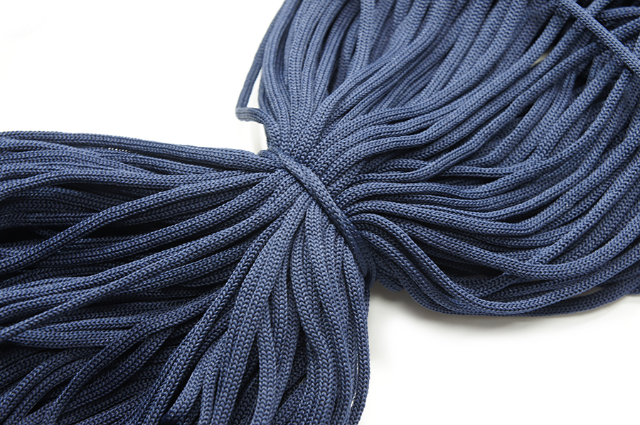 Шнур 4.0 мм для взуття 1-36 Лента синій темний