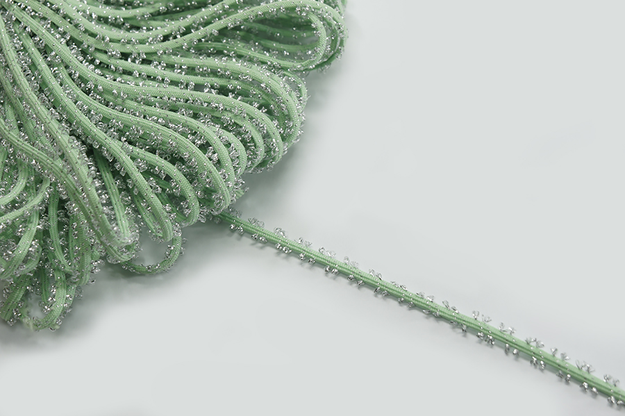 Шнур 2 мм оздоблювальний з люрексом Лента срібло 3-2198-254с