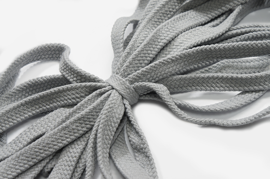 Шнур 15.0 мм для взуття (бавовна) сірий