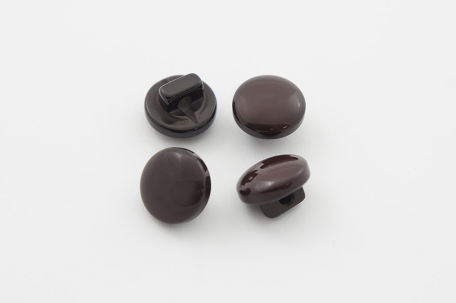 Гудзик на ніжці 10 мм Mertbutton однотонний коричневий 4023-16-1178