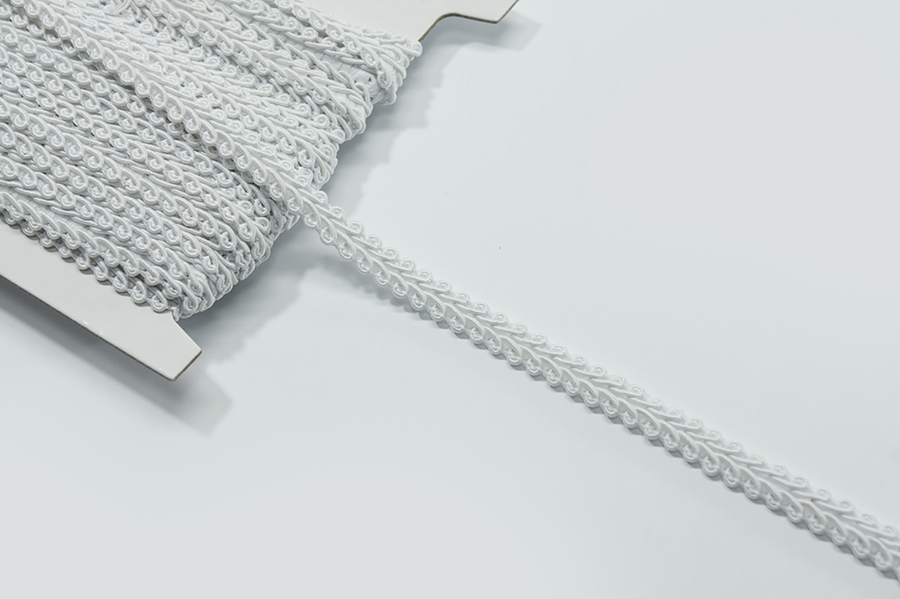 Тасьма сутаж 10 мм MH білий