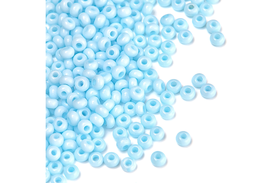 Бісер Preciosa 03234 №10 крейда кольоровий блакитний яскравий 2,3 мм