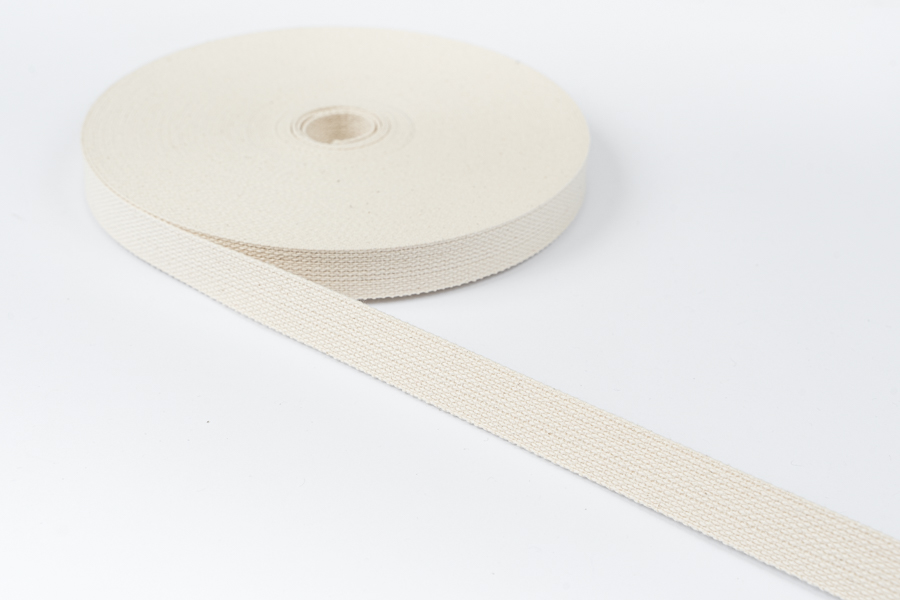 Стрічка 20 мм молочний