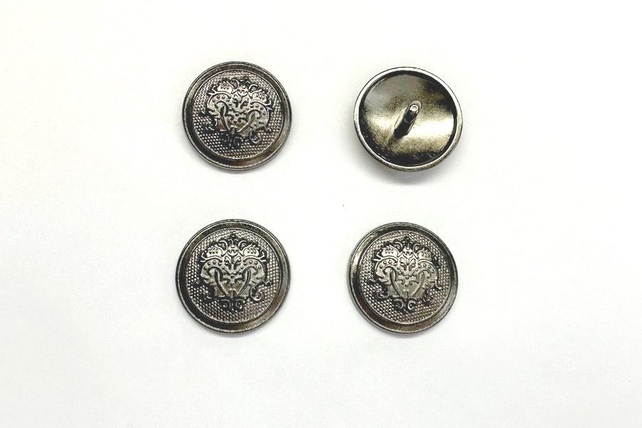 Гудзик на ніжці 23 мм Mertbutton нікель чорний SMB-7165