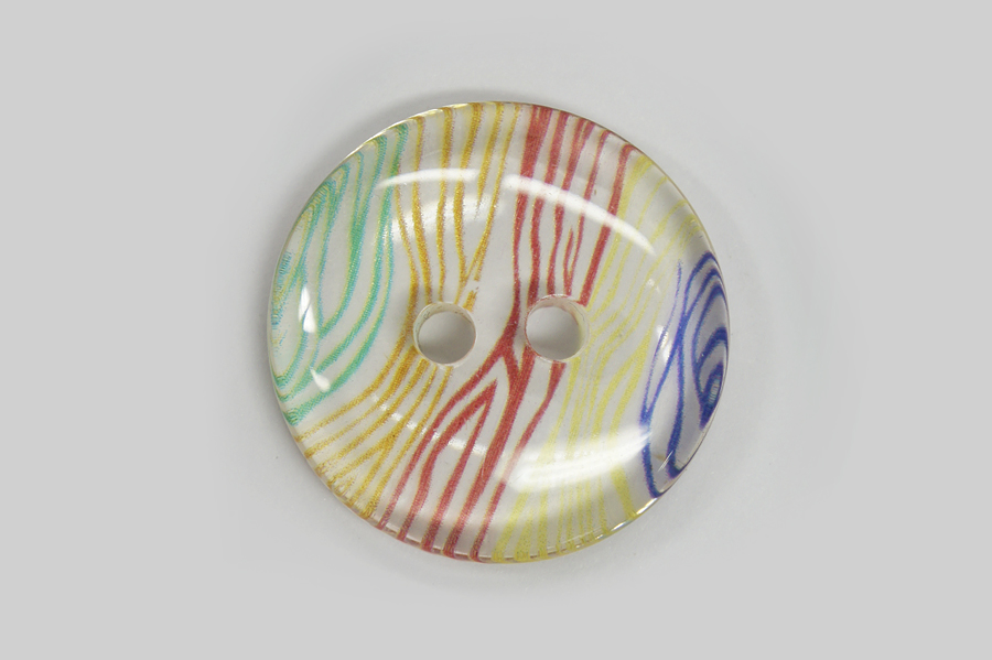 Гудзик 25 мм Mertbutton 2 отвори з принтом різнокольоровий СВ-019-40-777