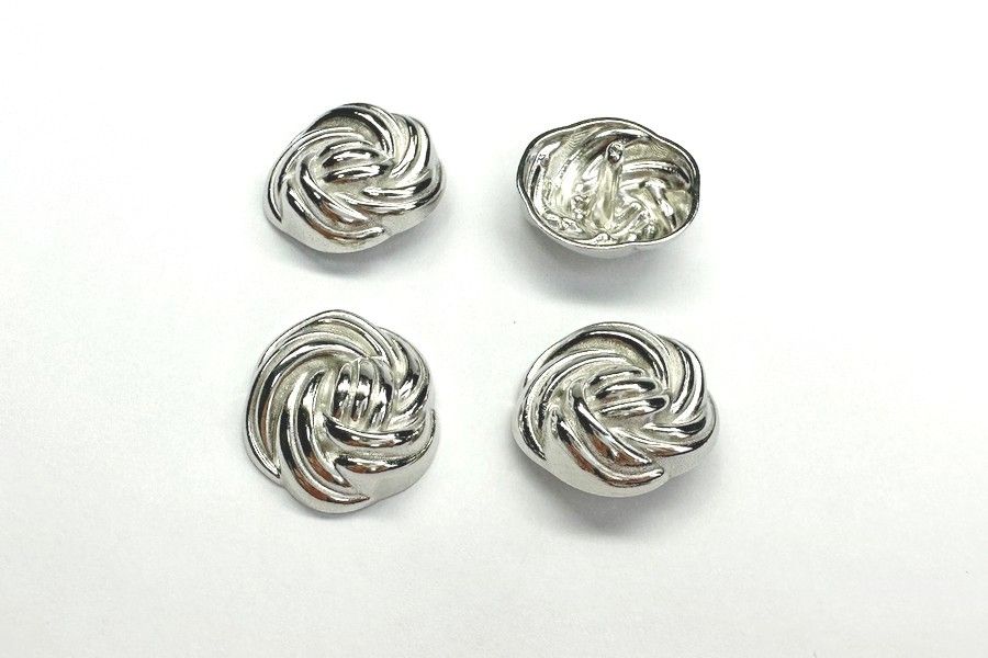 Гудзик на ніжці 15 мм Mertbutton нікель SMB-422 SMB-422-23-nik