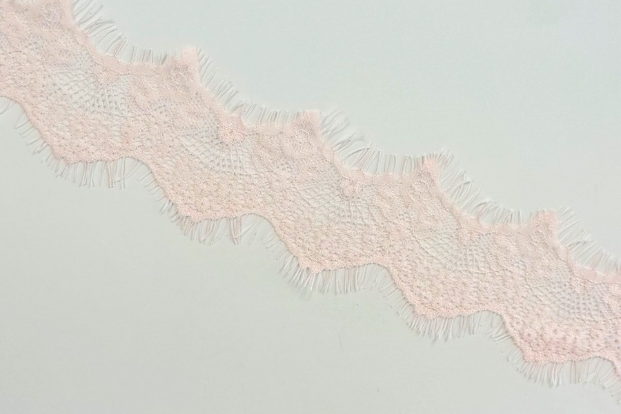 Мереживо шантільї 70 мм рожевий світлий A209-70-1395