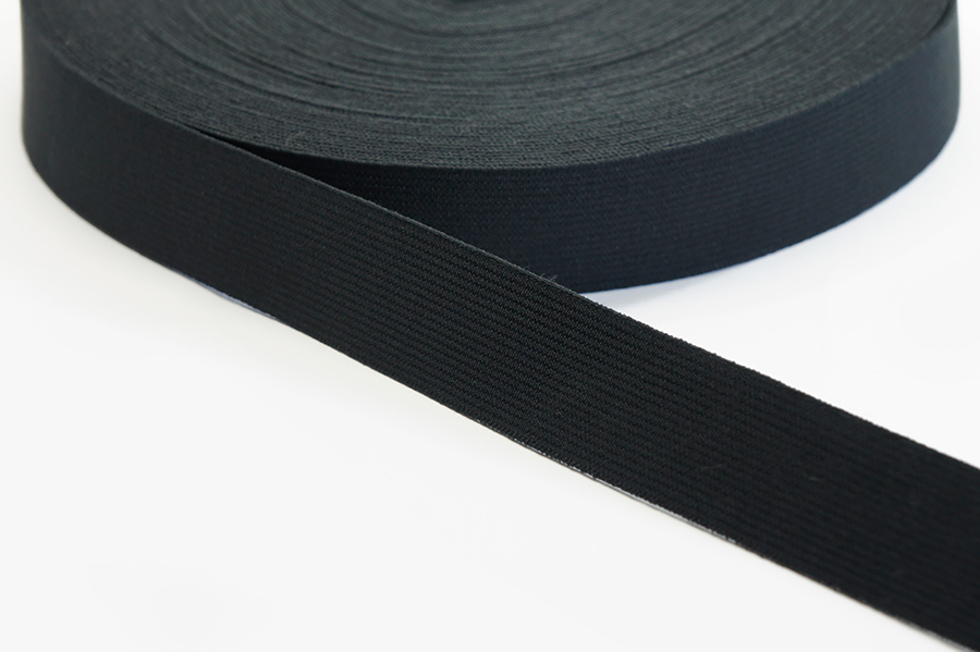 Тасьма еластична 20 мм MH в'язана чорний