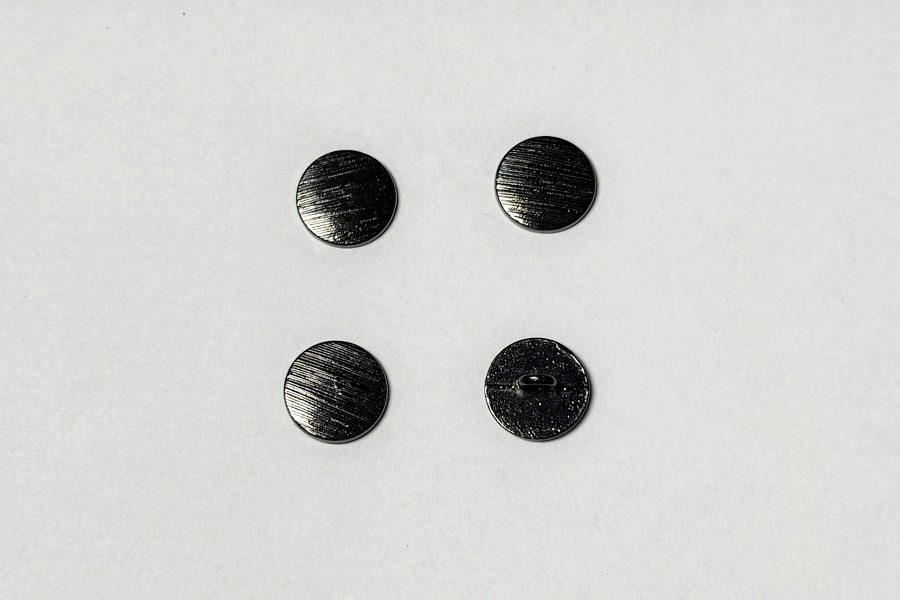 Гудзик на ніжці 15 мм Mertbutton нікель чорний UTS-61