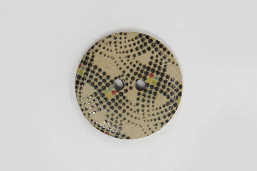 Гудзик 25 мм Mertbutton 2 отвори з принтом різнокольоровий ТВ-021-40-777