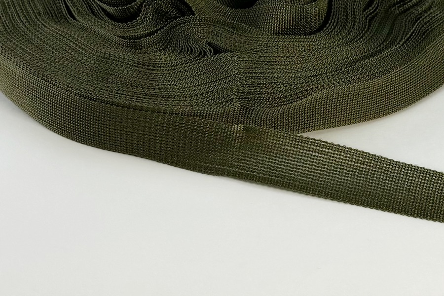 Тасьма 18 мм в'язана хакі