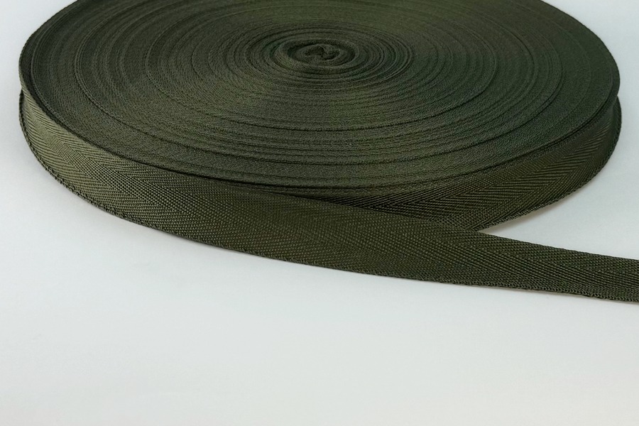 Стрічка кіперна 25 мм ушкова хакі