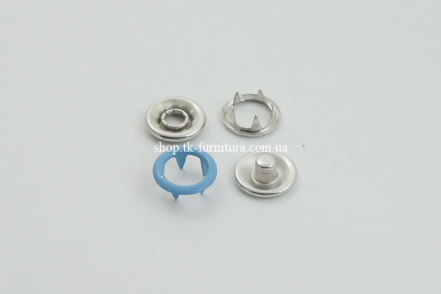 Кнопка 9 мм Spring NS New Star блакитний яскравий