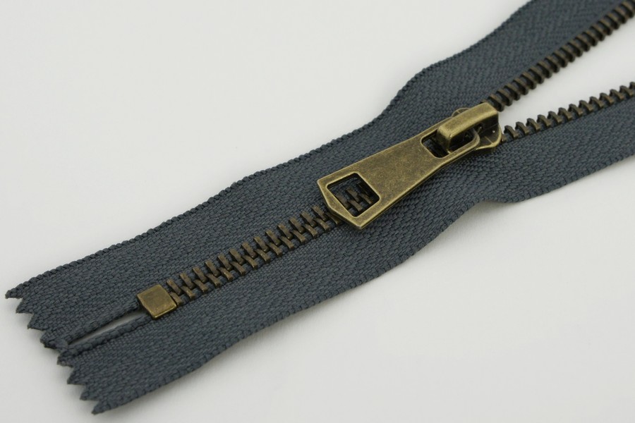 Блискавка MH Тип 5, нероз'ємні сірий темний 18 см 5MCE-018-182-bronz