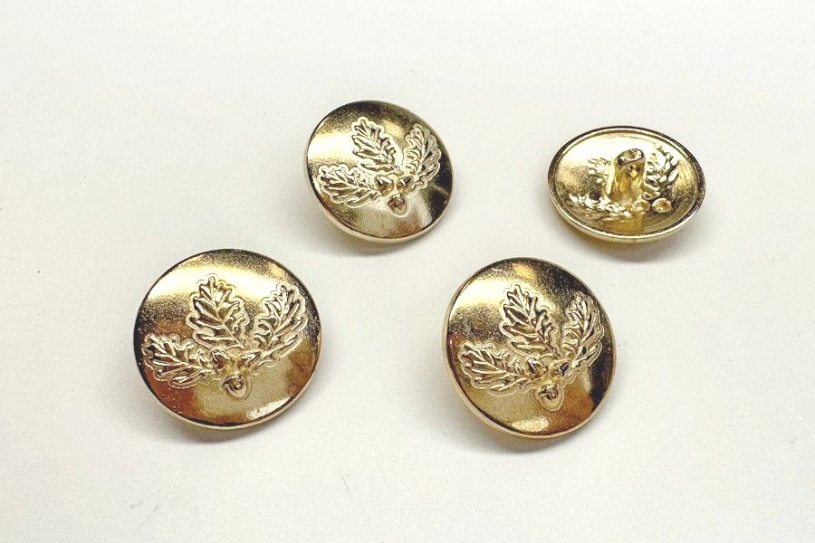 Гудзик на ніжці 15 мм Mertbutton золото SMB-286