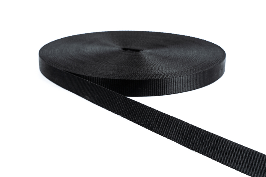 Стрічка 25 мм щільна чорний