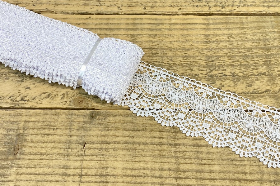 Мереживо гіпюр 65 мм SinemBro білий