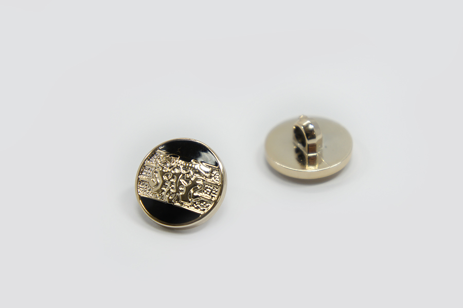 Гудзик на ніжці 11 мм Mertbutton металізований 6-04