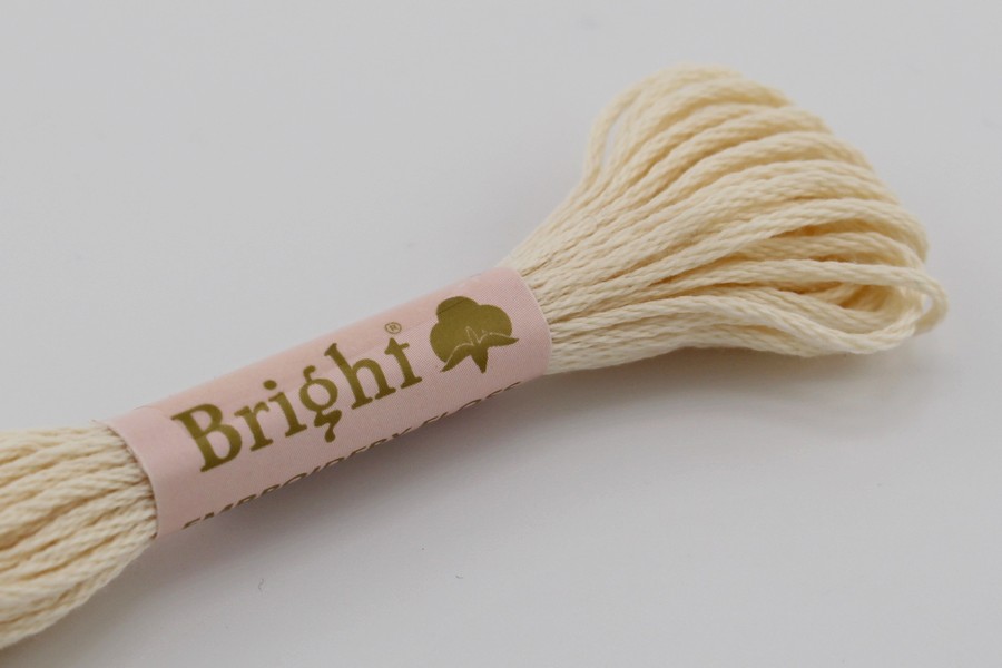 Муліне Bright бавовна молочний топлений 0103