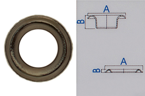 Люверс 13.0 мм VE-60 Castiglioni стара латунь