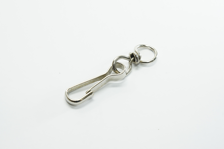 Карабін 40 мм з кільцем 10 мм Castiglioni простий, з кільцем нікель