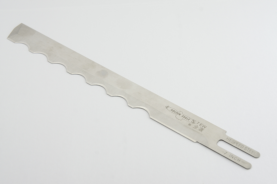 Лезо для вертикального ножа 7" (7EW HSS) хвилясте