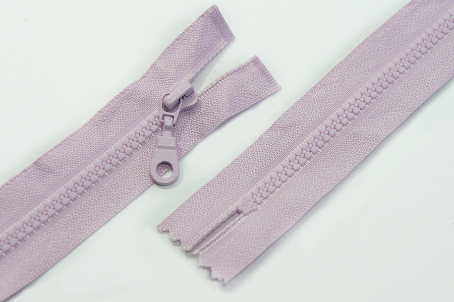 Блискавка MH Тип 3, нероз'ємні бузковий рожевий світлий 20 см