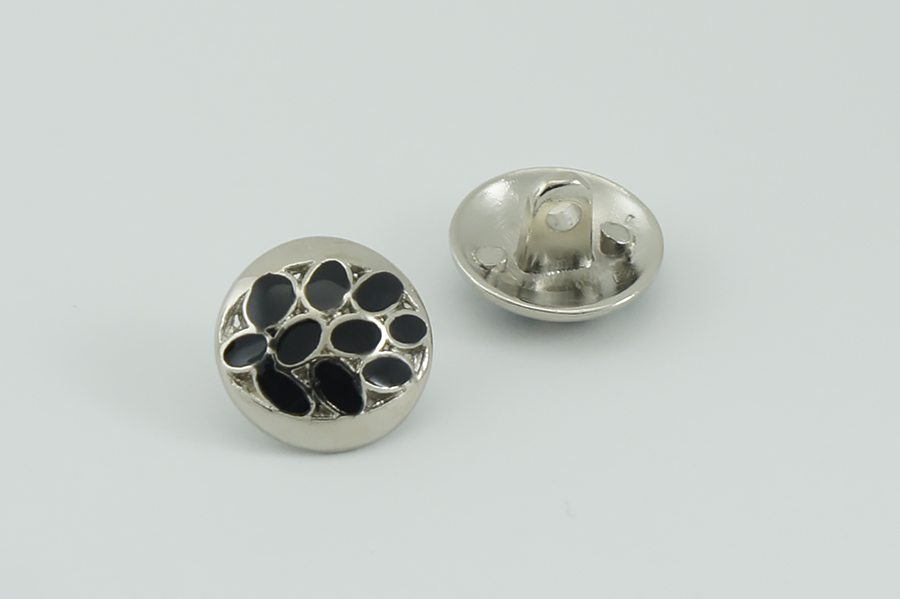 Гудзик на ніжці 18 мм Mertbutton срібло АДС