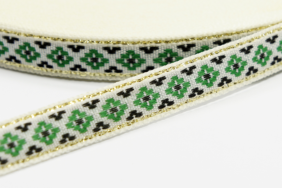 Тасьма 10 мм з люрексом білий 2В140-26-285/000з