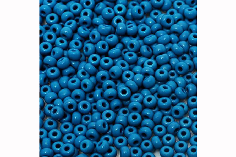 Бісер Preciosa 33220 №10 непрозорий натуральний бірюзовий синій темний 2,3 мм