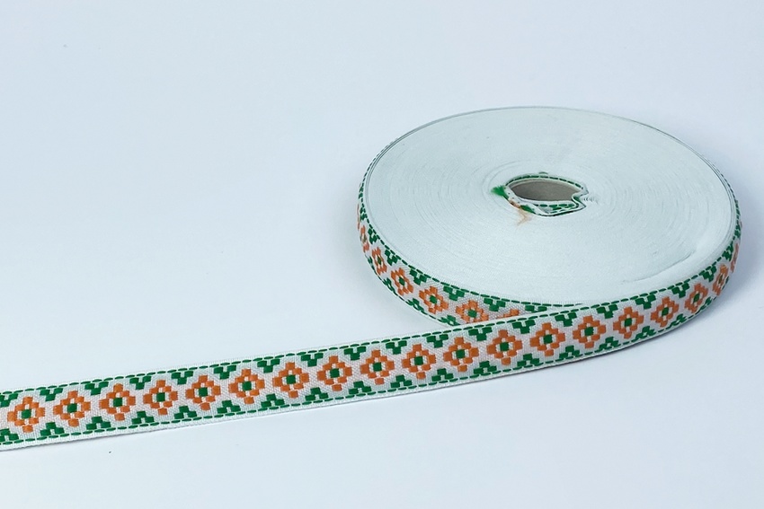 Тасьма 17 мм зелений 4В124-18-0677/1354