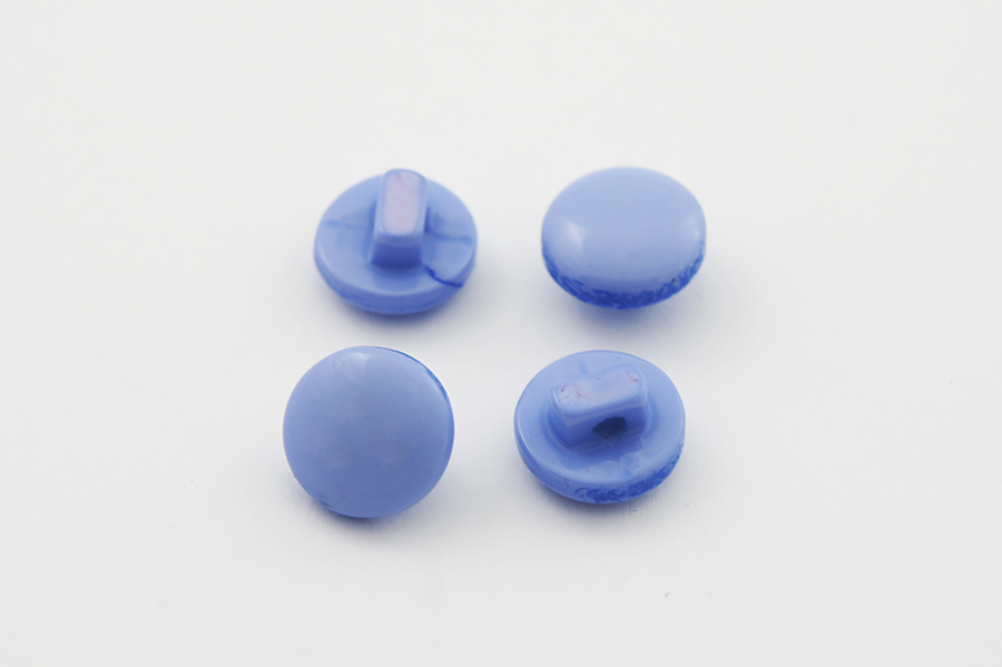 Гудзик на ніжці 11 мм Mertbutton однотонний блакитний