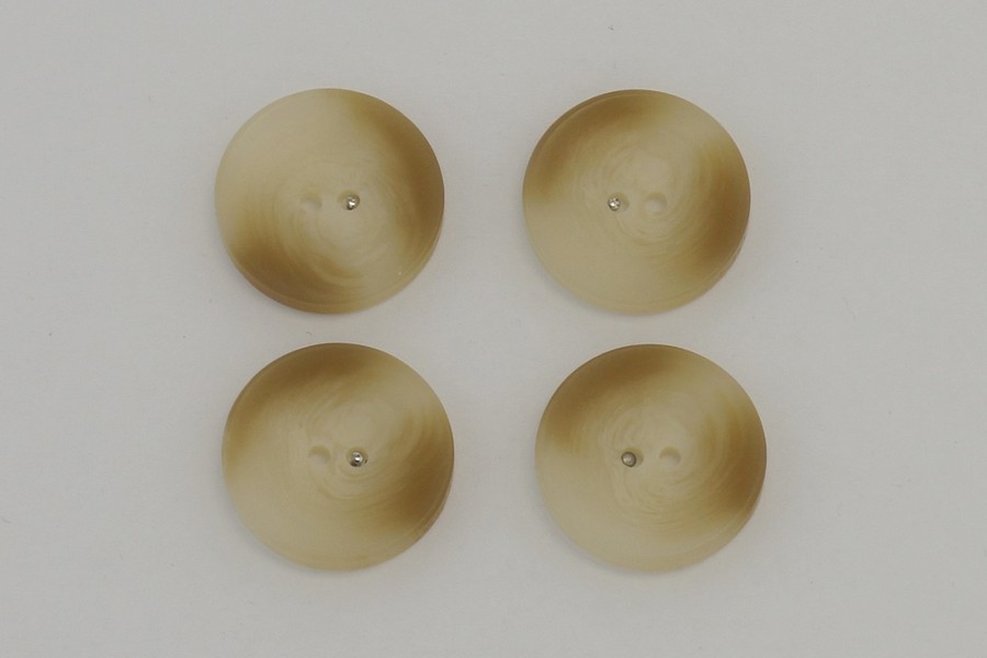 Гудзик 25 мм Mertbutton 2 отвори класичний бежевий FNL-251/253