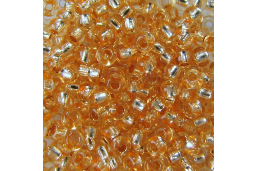 Бісер Preciosa 78183 №10 прозорий сольгель оранжевий світлий 2,3 мм