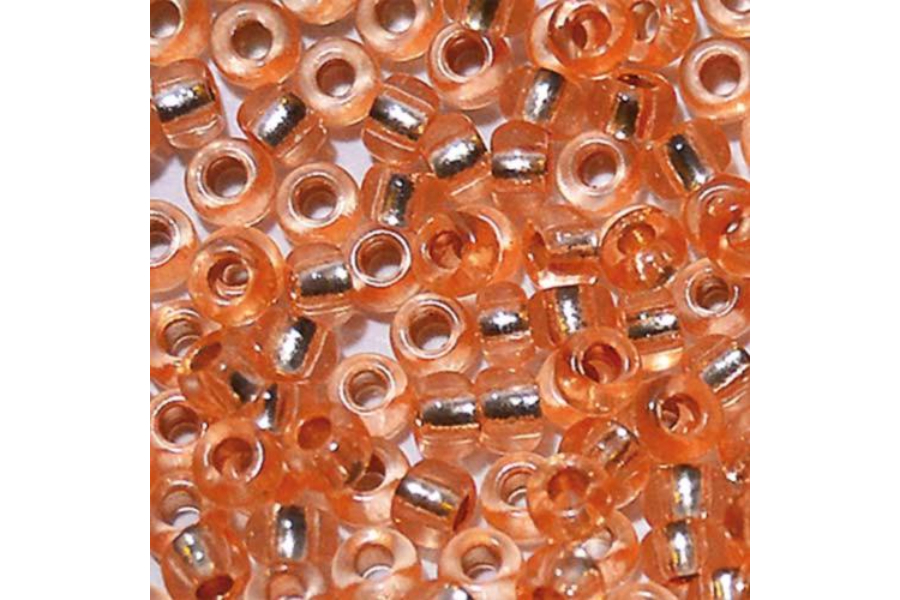 Бісер Preciosa 78184 №10 прозорий сольгель абрикосовий темний 2,3 мм